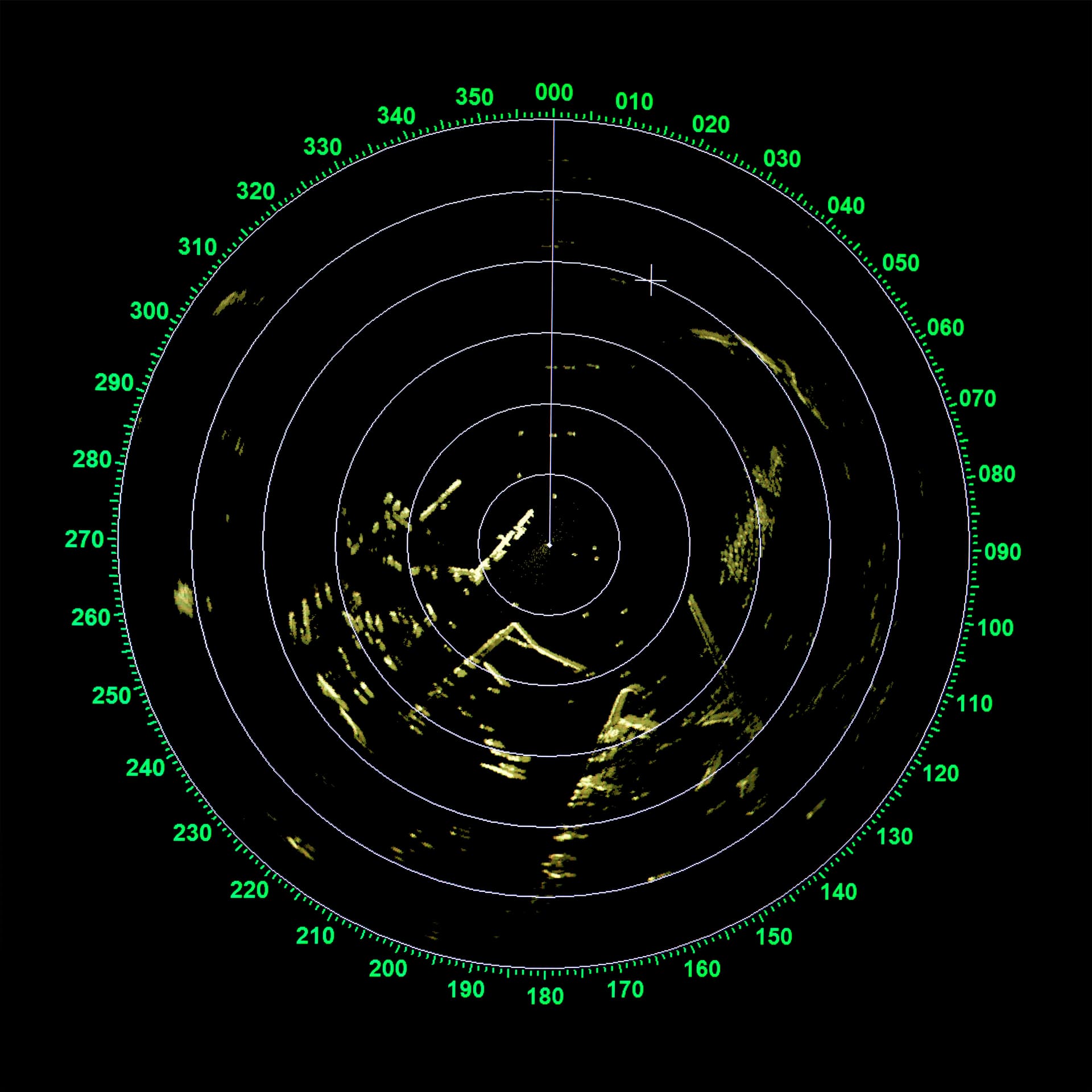Sonar scanner searches for boats