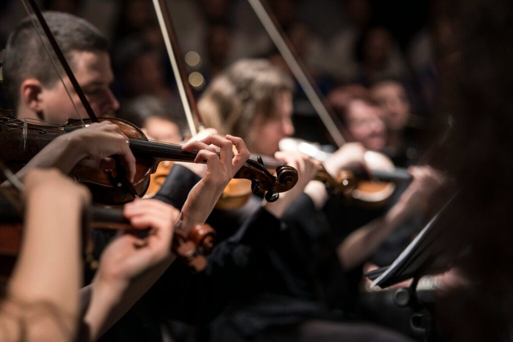 String-Quartet - Softwire A close up of a string quarter with a violist in the foreground
