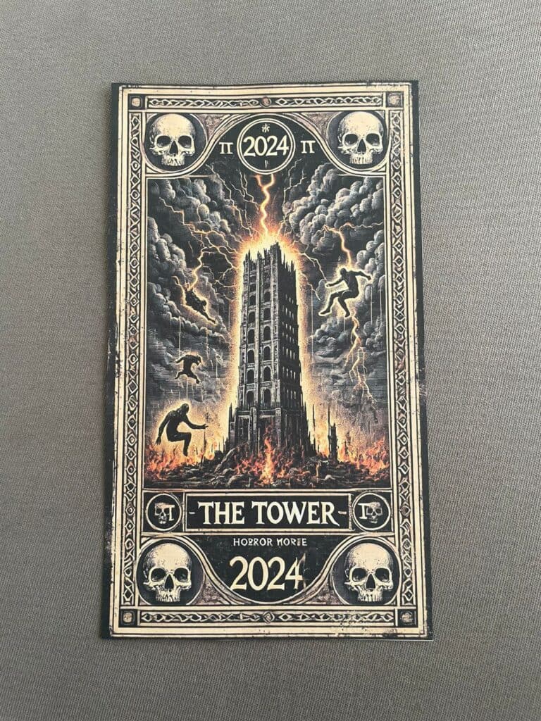 original - Softwire A tarot card showing The Tower